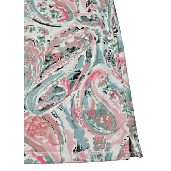 T by Talbots Everyday Stretch Skort Watercolor Paisley NWT Size XL - Picture 4 of 10